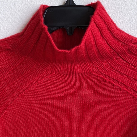 NWT🍁Polo Ralph Lauren Wool Cashmere Blend Pullover Red Turtleneck Sweater- Sz M - Picture 6 of 15